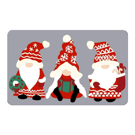 Wadada Christmas Bathroom Rugs, Gnomes Christmas Bath Mat for Bathroom Decorations, Xmas Christmas Rugs for Bathroom Decor for The Home, Holiday Cute Gnomes Decor Non-Slip 16x24 Inches