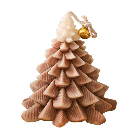 Wadada Christmas Candles Decor, Christmas Tree Shaped Scented Candle Tea Lights Candles Soy Wax Aromatherapy Candles Gift for Christmas Party Decor Home Table Holiday New Year Decorations