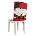 thumbnail image 1 of Wadada Christmas Chair Back Covers Dining Table Chair Slipcovers Christmas Plush Stuffed Santa Claus Snowman Reindeer Chair Covers Set for Holiday Decor, Christmas Party Banquet Home Decoration, 1 of 4