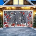 thumbnail image 1 of Wadada Christmas Holiday Garage Door Banner Snowflake Christmas Backdrop Decor Door Cover Decoration Merry Christmas Banner Photography Backdrop Photo Props for Winter New Year Xmas Party (7 x 16ft), 1 of 5