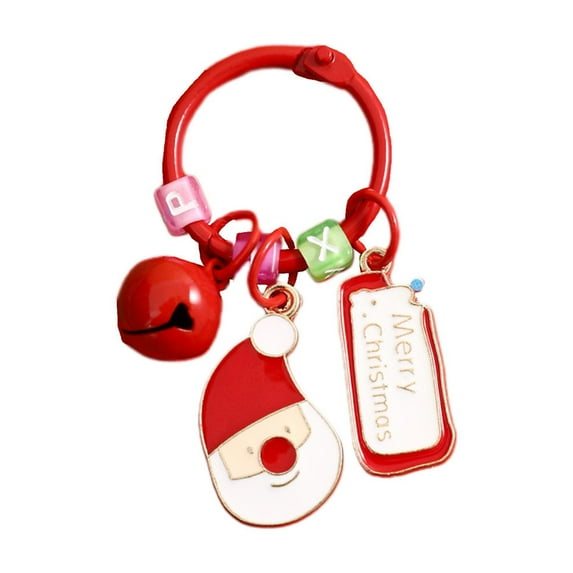 Wadada Christmas Teacher Gifts Christmas Keychain Metal Cute Keychain for Women Key Ring for Christmas Party Decorations