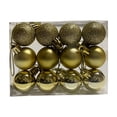 thumbnail image 1 of Wadada Christmas Ornaments,12pcs 1.2" Mini Gold Christmas Tree Ornaments Decorations, Shatterproof Small Hanging Ball Ornaments for Christmas Tree for All Seasons,Wedding Party Home Decor, 1 of 4