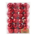 thumbnail image 1 of Wadada Christmas Ornaments Balls 2.3" Christmas Decorations Xmas Tree Shatterproof Big Christmas Ball Ornaments with Hanging Loop for Wedding Holiday Halloween Party Indoor Outdoor Decor 48 Pcs, 1 of 1