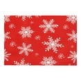thumbnail image 1 of Wadada Christmas Placemats Table Placemats Plastic Seasonal Table Mats Decoration Washable Red Winter Xmas Holiday Placemats Decoration for Kids Home Kitchen Dining Room Housewarming Gifts, 1 of 6