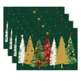 thumbnail image 1 of Wadada Christmas Placemats Table Placemats Set of 4 Plastic Seasonal Table Mats Decoration Washable Winter Xmas Holiday Placemats Decoration for Kids Home Kitchen Dining Room Housewarming Gifts, 1 of 8