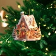 thumbnail image 1 of Wadada Christmas Snow House Shape Pendant, 2D Acrylic Flat Christmas Hanging Ornaments Decorations, Xmas Tree Decorations, Snowhouse Ornaments for Indoor and Outdoor Decoration Party Supplies, 1 of 9