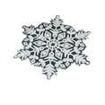 thumbnail image 1 of Wadada Christmas Snowflake Placemats Embroidered Table Placemats Washable Round Snow Flake Table Mats for Xmas Party Winter Holiday Wedding Dinner Decoration(Snowflake Style, 15 x 15 Inch), 1 of 6