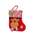 thumbnail image 1 of Wadada Christmas Stockings,3.9 x 4.7Inches Christmas Tree Hanging Mini Stockings Decor,3D Santa Snowman Deer Stockings Gift Bags Candy Bags for Xmas Tree Fireplace Wall Decor Party Supplies (Elk), 1 of 1