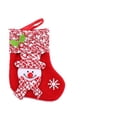 thumbnail image 1 of Wadada Christmas Stockings,3.9 x 4.7Inches Christmas Tree Hanging Mini Stockings Decor,3D Santa Snowman Deer Stockings Gift Bags Candy Bags for Xmas Tree Fireplace Wall Decor Party Supplies (Snowman), 1 of 1