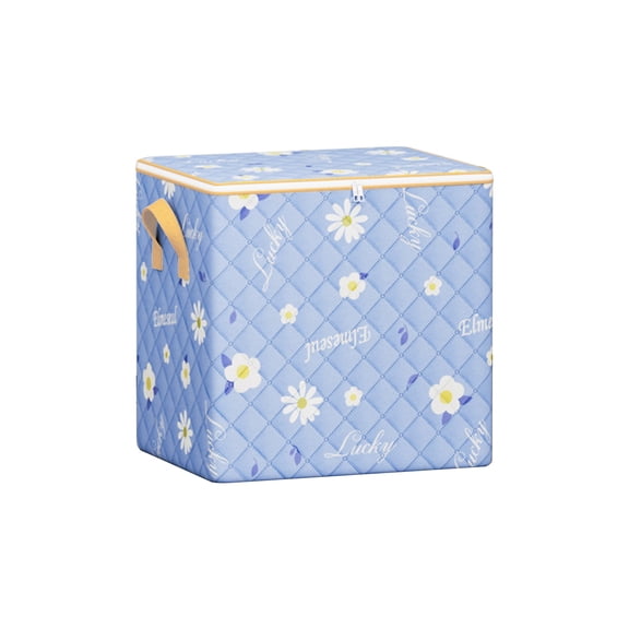 Wadada Clothes Storage Bag - Non-woven Zipper Storage Bag Wardrobe Sorting Storage Box Portable Storage Bag Winter Cup Storage Box Indoor Under Bed Storage Containers Clothes Organizer Bags(Blue)