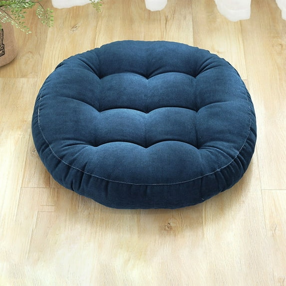 Wadada Degrees of Comfort Floor Pillow, Large Floor Cushions, Round Floor Cushion Seating for Adults Kids, Tufted Thick Meditation Cushion for Yoga Living Room Tatami Fireplace Outdoor (15.7 Inch)