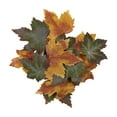 thumbnail image 1 of Wadada Fall Candle Rings Wreaths, Artificial Maple Leaf Candle Ring for Pillar Candle Holder, Thanksgiving Halloween Home Party Table Centerpieces, Door, Wall, Window Decor (With Light), 1 of 1