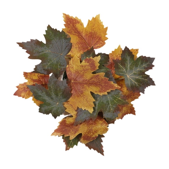 Wadada Fall Candle Rings Wreaths, Artificial Maple Leaf Candle Ring for Pillar Candle Holder, Thanksgiving Halloween Home Party Table Centerpieces, Door, Wall, Window Decor (With Light)