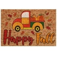 thumbnail image 1 of Wadada Fall Decorative Doormat,Autumn Welcome Doormat Outdoor Entrance,Fall Pumpkin Maple Leaves Truck Leaves Front Door Welcome Mat,Non Slip Door Mat for Thanksgiving Home Decor,15 x 23 Inch, 1 of 7
