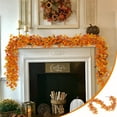 thumbnail image 1 of Wadada Fall Maple Leaves Garland for Mantel, 6.56 Ft Autumn Garland for Indoor Outdoor Porch Thanksgiving Decor, 1 of 9