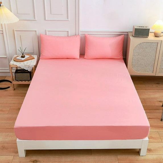 Wadada Fitted Sheet, Stretch Knitted Deep Pocket Queen Bottom Sheet, 4 Way Stretch Micro-knit, Fits Upto 75" Mattress (No Flat Sheet), Wrinkle Free, Soft Microfiber Fitted Sheet Queen