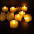 thumbnail image 1 of Wadada Flameless Votive Candles with Remote, 12Pack Flickering Battery Operated LED Tealight Candles, Realistic Fake Candle for Wedding, Christmas Decor(Amber Yellow,Battery Included), 1 of 7