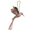 thumbnail image 1 of Wadada Flying Hummingbird Hanging Ornaments, Artificial Glitter Foam Pink Feathered Birds for Christmas Tree Decoration, Simulation Hummingbird Figures for Home Party Wedding Decor, 1 of 7