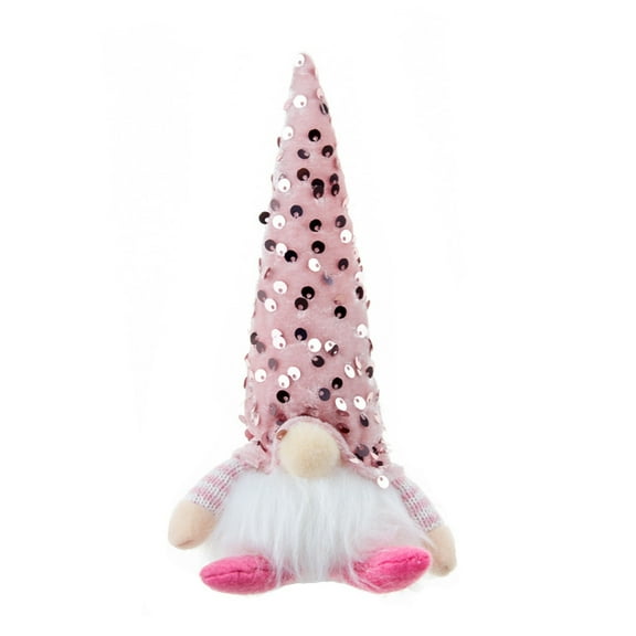 Wadada Gnome Christmas Ornaments with Lighted, Handmade Swedish Tomte Xmas Gnomes Plush Doll, Scandinavian Santa Elf Table Ornaments, Lighting Hanging Christmas Tree Decorations Home Decor