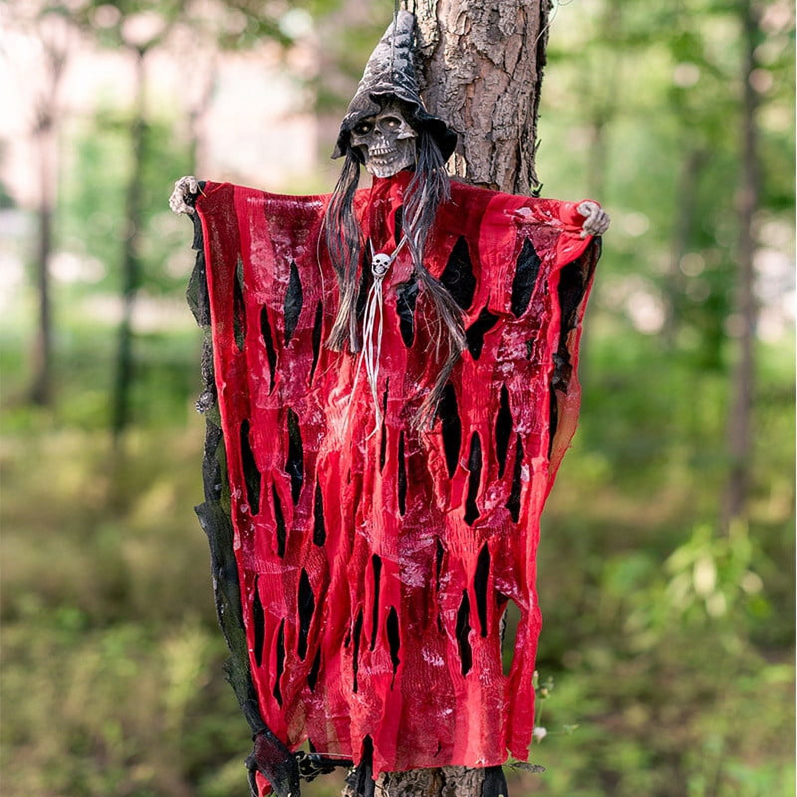 71in Life Size Hanging Witch Talking Halloween Everyday Decoration