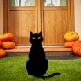 thumbnail image 1 of Wadada Halloween Cat Metal Silhouette Statue, Iron Black Cats Stake Animal Floor Plug Decoration Crafts Yard Garden Art Signs for Cat Lovers Gifts for Lawn Farm Flowerbed, 1 of 5