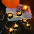 thumbnail image 1 of Wadada Halloween Decorations – 4.9FT Plug-in Pumpkin String Lights with 10 LED Round Lights – Halloween Inspired Lighting for Camping, Patio, Fireplace & Indoor Decor, 1 of 7