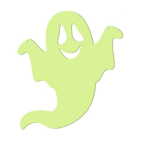 Wadada Halloween Decorations Outdoor Yard Signs Glow in The Dark Hanging Decor Ghost Tree Scary Yard Sign for Outdoor Patio Yard Lawn Garden Party Decor (Fluorescent Ghost, 10x12 Inch)