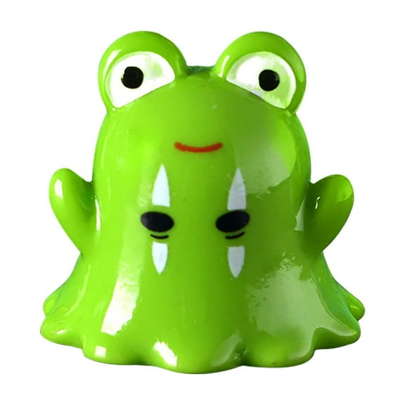 Wadada Halloween Mini Ghost Animal Figurines Mini Resin Ghost Cute Miniature Ghost Figurines Small Ghost Garden Decor for Halloween Party Favors Bag Fillers Outdoor Home Garden Decoration (Cute)