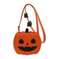 thumbnail image 1 of Wadada Halloween Purse Pumpkin Purse Crossbody Bag Novelty Devil Shoulder Bag PU Leather Halloween Pumpkin Crossbody Purse, 1 of 1