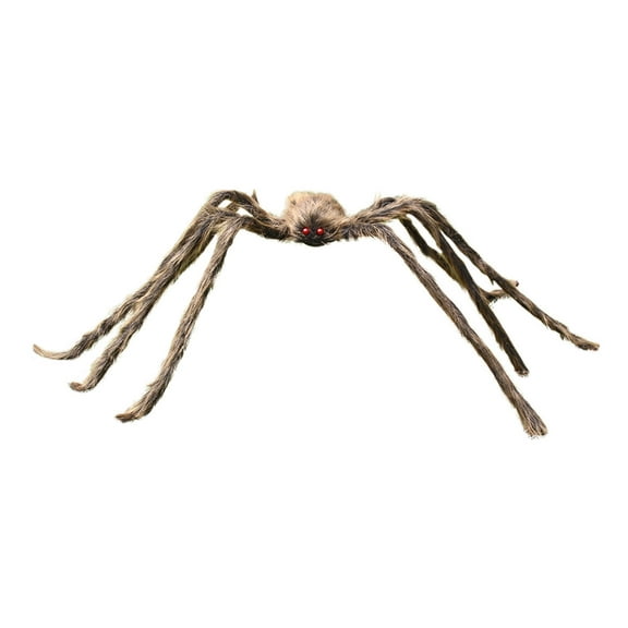 Wadada Halloween Spider Decorations, Realistic Hairy Spiders, Large Scary Spiders with Adjustable Legs, for Halloween Indoor Outdoor House Yard Decoration Party Supplies (47.2 Inch)