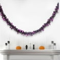 thumbnail image 1 of Wadada Halloween Tinsel Shiny Garland, Chunky Glittering Tinsel Garland, 6.6Ft Pumpkin Metallic Tinsel Hanging Ornament Decoration for Halloween Party Supplies (Purple), 1 of 7