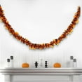 thumbnail image 1 of Wadada Halloween Tinsel Shiny Garland, Chunky Glittering Tinsel Garland, 6.6Ft Pumpkin Metallic Tinsel Hanging Ornament Decoration for Halloween Party Supplies (Orange), 1 of 7