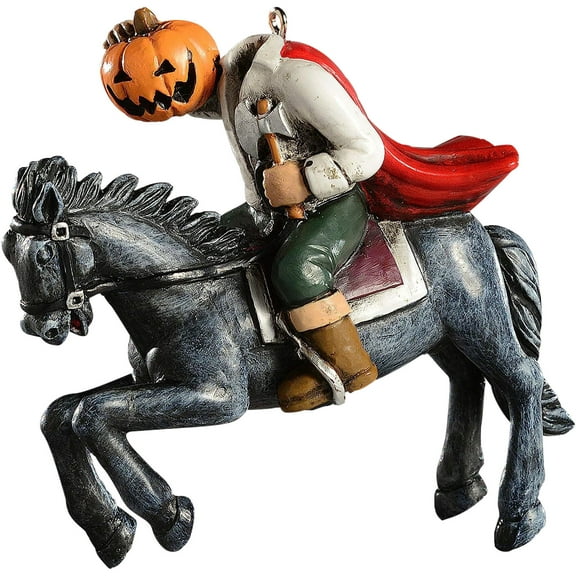 Wadada Headless Horseman, Resin Headless Horseman Statue with Pumpkin Horror Headless Horseman Decor,Headless Horseman Horror Ornament, for Halloween Home Office Desktop Decor, Halloween Decorations
