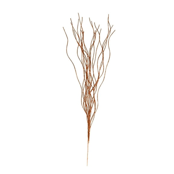 Wadada Lifelike Curly Willow Branches Decorative Dried Artificial Twigs, 16.9 Inches Fake Bendable Sticks Vintage Vines/Stems DIY Greenery Plants Craft Vases Home Garden Hotel Farmhouse Decor