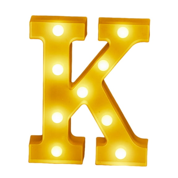 Wadada Light Up Letters K, Happy Birthday Light Up Sign,Lighted Letters,Big Letters for Christmas Decor,Cool Led Lights,Decorative Letters for Shelf,English Classroom Decor,Light Up Letters for Party