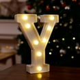 thumbnail image 1 of Wadada Light Up Letters, Led Letters Lights 26 Alphabet, Decorative Lighted Letters, Battery Powered Led Marquee Light Up Letters for Christmas Party, Bar, Night Light, Home Decor(6", Letter Y), 1 of 1