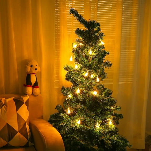 Wadada Light String Christmas Light String Flashing Light Battery Box Christmas Holiday Decoration Warm White Light