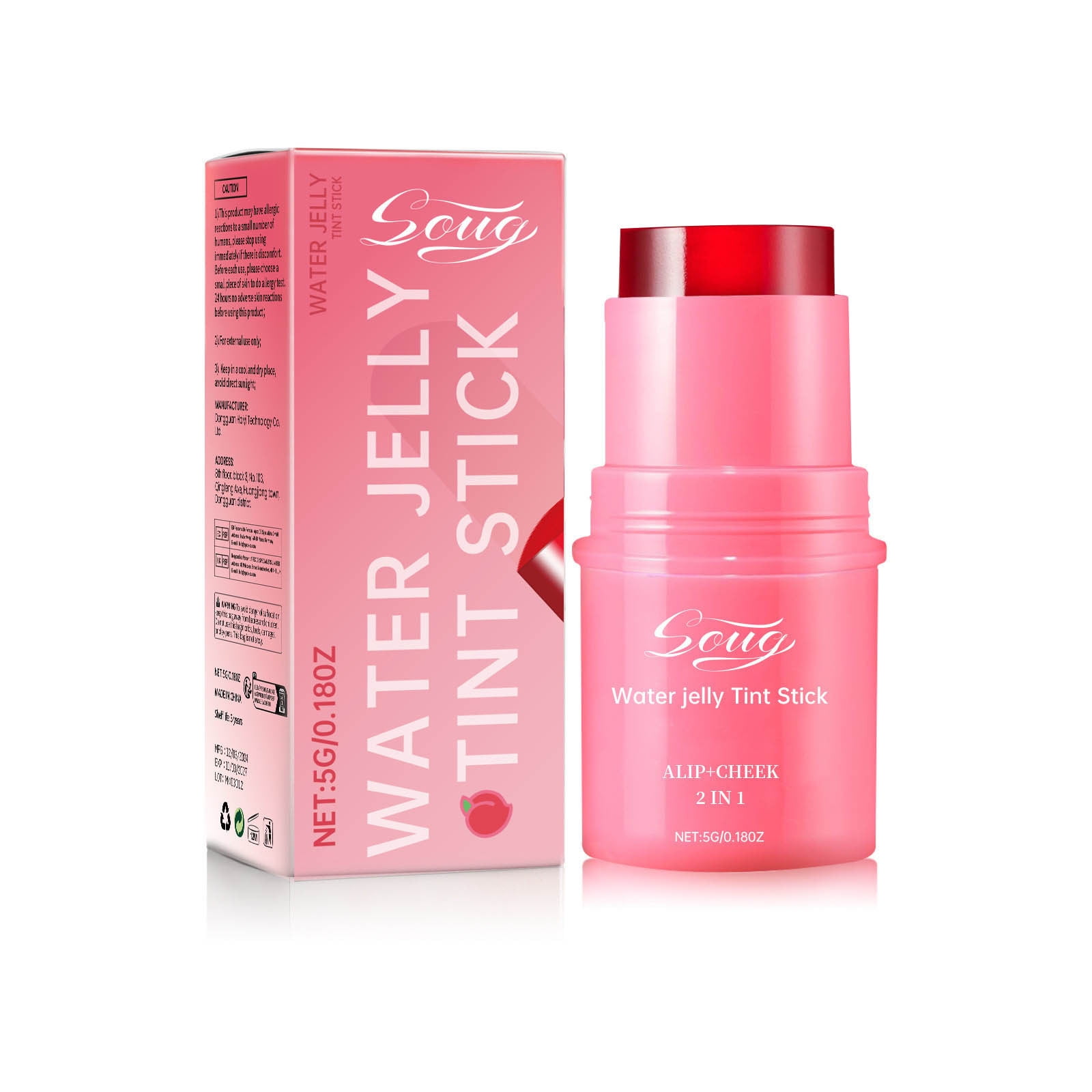 Wadada Lip Stain Stick, For Eyes, Lips & Cheeks, Cooling Water Jelly