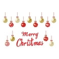 thumbnail image 1 of Wadada Merry Christmas Refrigerator Magnet Decorative Red Christmas Ball Snowflake Fridge Decorations Christmas Magnets Decals for Xmas Car Garage Metal Door Cabinet Refrigerator Decor, 1 of 5