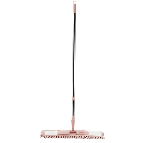 Wadada Microfiber Dust Mop for Hardwood Floors, Dry Floor Mop for Floor Cleaning Hardwood Wood Tile Vinyl Laminate, Wet Flat Mop with 1 Washable Reusable Microfiber Pads and Aluminum Mop Head
