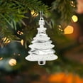 Wadada Mini Christmas Tree Ornaments Set of 4, Electroplating Bright