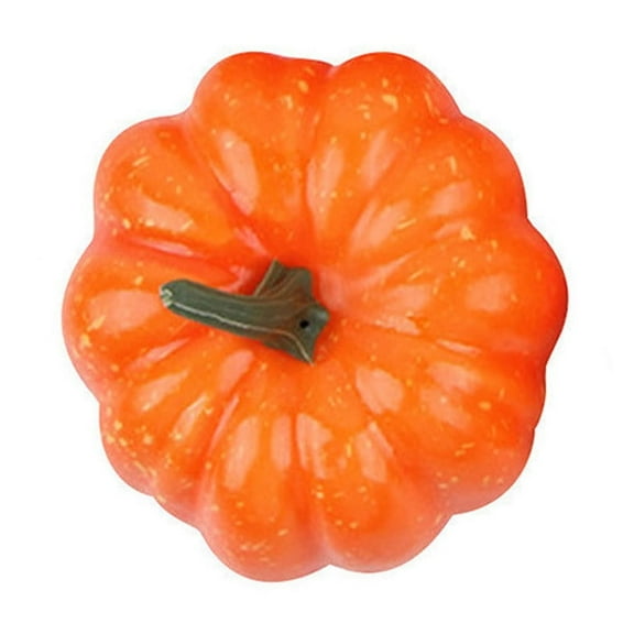 Wadada Mini Pumpkins Fall Decorations, Thanksgiving Small Pumpkins Fall Vase Bowl Filler, Fall Table Decor for DIY Crafts Home Indoor Halloween Harvest Autumn Decorating (Orange, 1PCS)