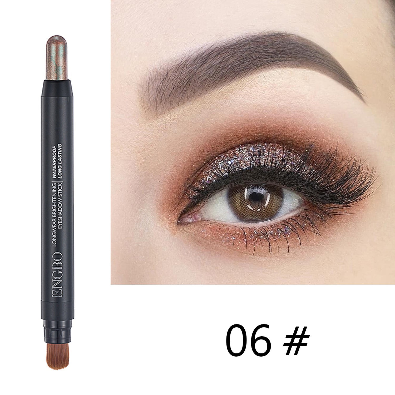 Wadada Neutral Eyeshadow Stick, Metallic Shimmer Matte Cream Eye Shadow
