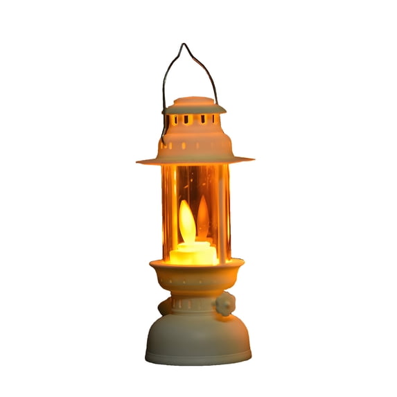 Wadada Outdoor Garden Hanging Lanterns with Waterproof LED Flickering Flameless Candle Solar Powered Lights Yard Decor Outdoor Decorative for Pathway Courtyard Party Patio Christmas (White)