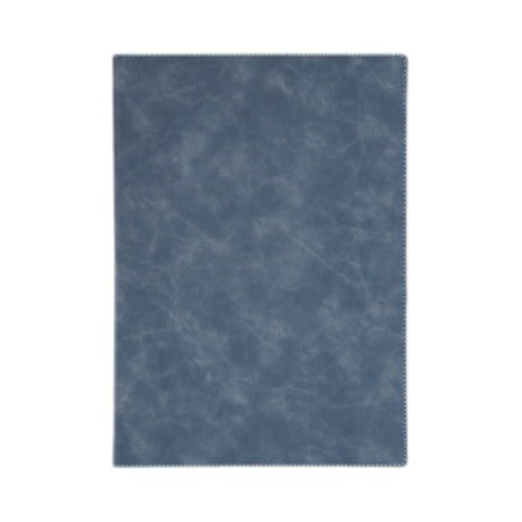 Wadada Padfolio Portfolio Folder, Faux Leather Interview Resume Folder with Document Organizer & Business Card Holder, Letter-sized Notepad Legal Pad Holder for Men Women (Navy)