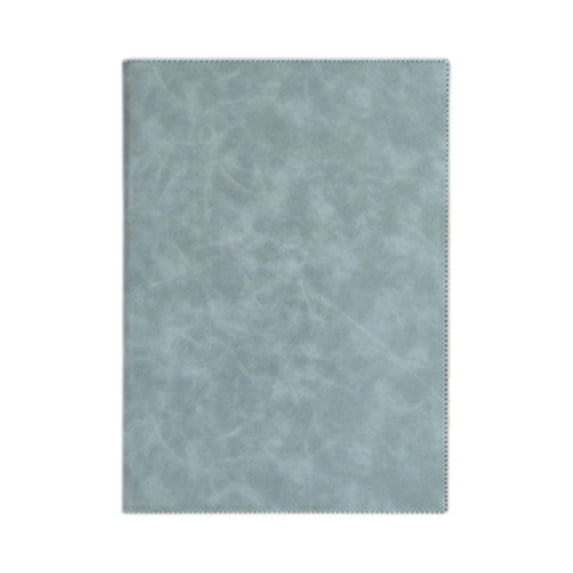 Wadada Padfolio Portfolio Folder, Faux Leather Interview Resume Folder with Document Organizer & Business Card Holder, Letter-sized Notepad Legal Pad Holder for Men Women (Blue)