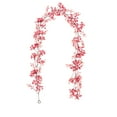 thumbnail image 1 of Wadada Pink Berry Christmas Garland 6.5ft Flexible Artificial Berry Garland Christmas Tree Garland for Xmas Indoor Outdoor Mantle Fireplace Home Decoration Winter Holiday New Year Decor (Pink), 1 of 7