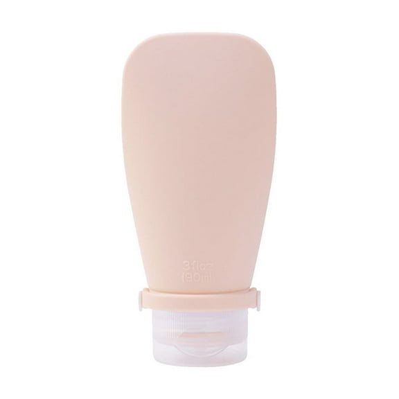 Wadada Plastic Empty Refillable Cosmetic Soft Tubes Squeeze Travel Bottle, With Flip Cap Makeup Sample Container Dispenser for Facial Cleanser Shampoo Body Hand Lotion Shower Gel (90ml,Orange)