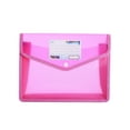 thumbnail image 1 of Wadada Plastic File Folder Poly Envelope Expanding File Wallet Document Folder with Snap Button Closure, Legal Size, Large Waterproof Accordion File Pouch for School (Assorted Colors) (Pink), 1 of 6