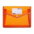 thumbnail image 1 of Wadada Plastic File Folder Poly Envelope Expanding File Wallet Document Folder with Snap Button Closure, Legal Size, Large Waterproof Accordion File Pouch for School (Assorted Colors) (Orange), 1 of 6